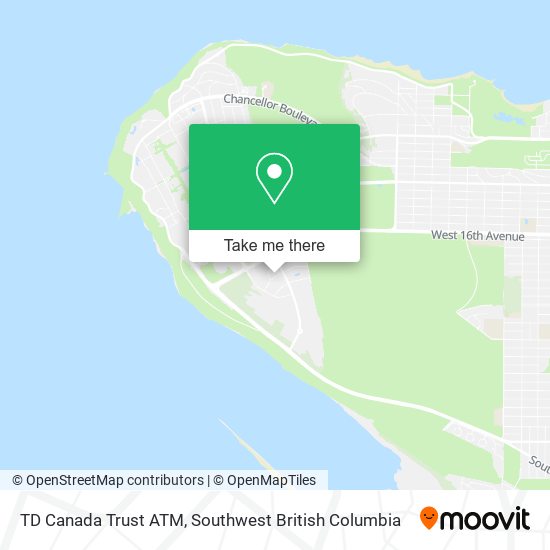 TD Canada Trust ATM map