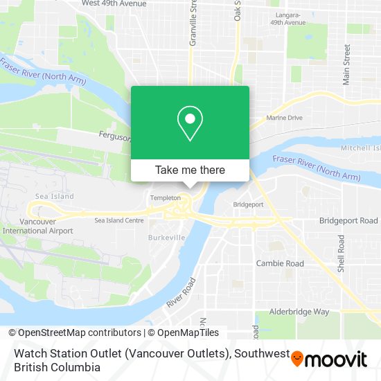 Watch Station Outlet (Vancouver Outlets) map