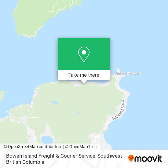 Bowen Island Freight & Courier Service map