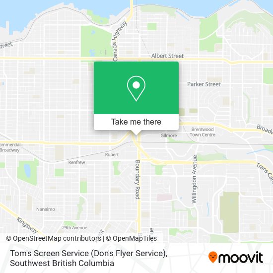 Tom's Screen Service (Don's Flyer Service) map