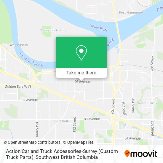 Action Car and Truck Accessories-Surrey (Custom Truck Parts) map