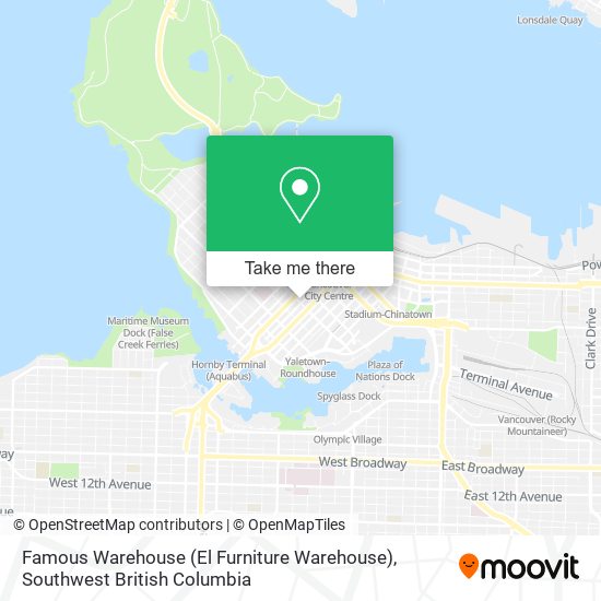 Famous Warehouse (El Furniture Warehouse) map