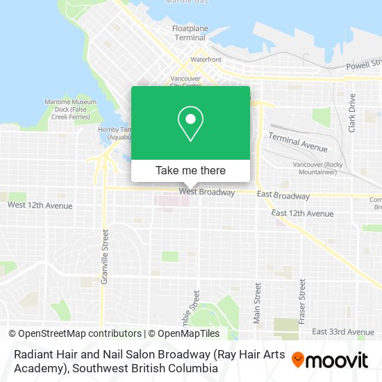 Radiant Hair and Nail Salon Broadway (Ray Hair Arts Academy) plan