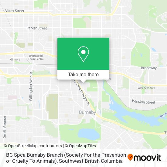 BC Spca Burnaby Branch (Society For the Prevention of Cruelty To Animals) map