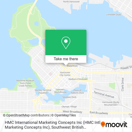 HMC International Marketing Concepts Inc map