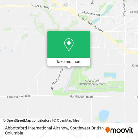 Abbotsford International Airshow map