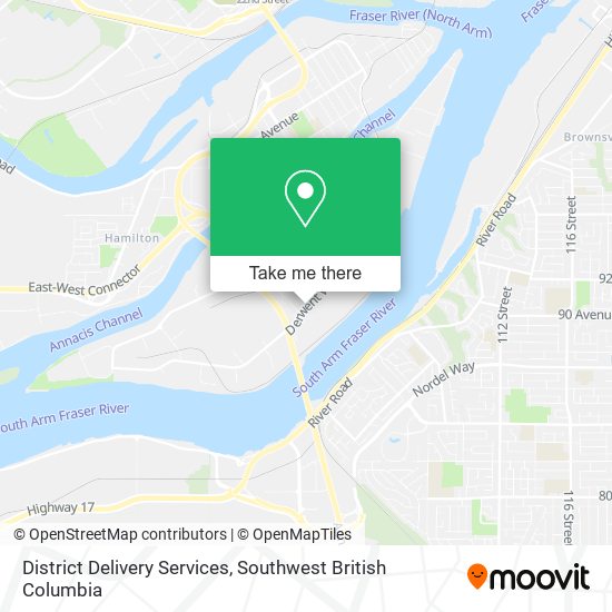District Delivery Services map