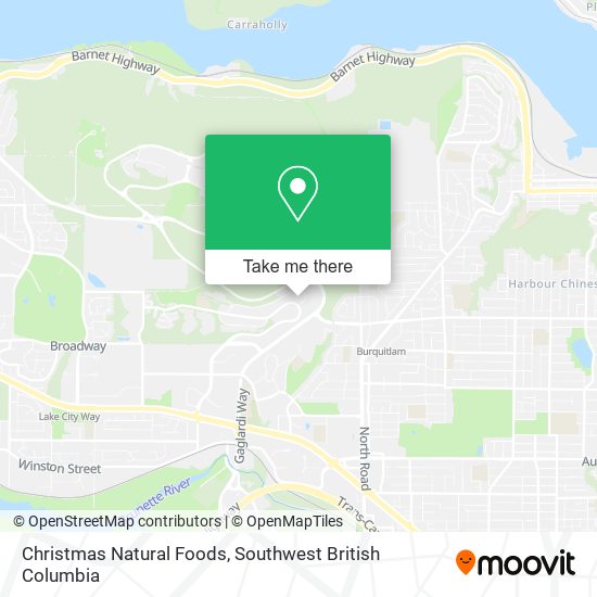 Christmas Natural Foods map