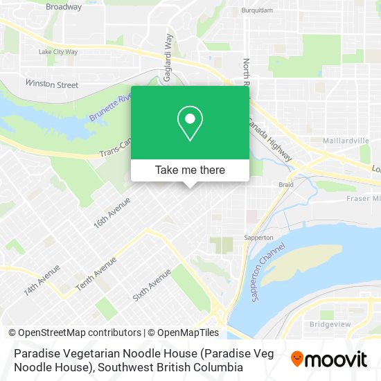 Paradise Vegetarian Noodle House map