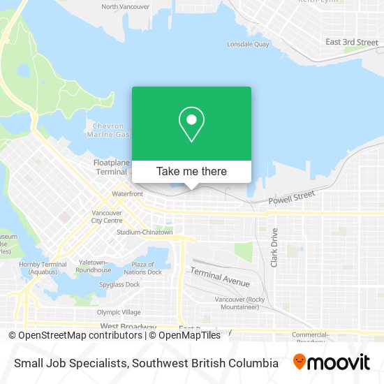 Small Job Specialists map