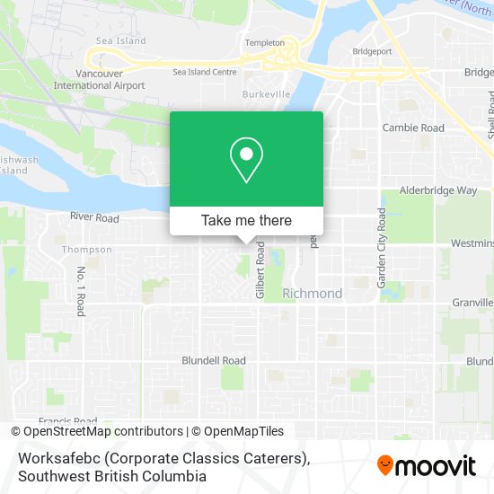 Worksafebc (Corporate Classics Caterers) map