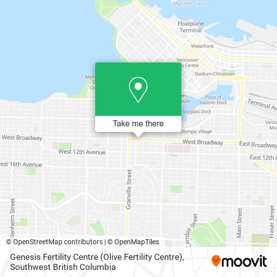 Genesis Fertility Centre (Olive Fertility Centre) plan