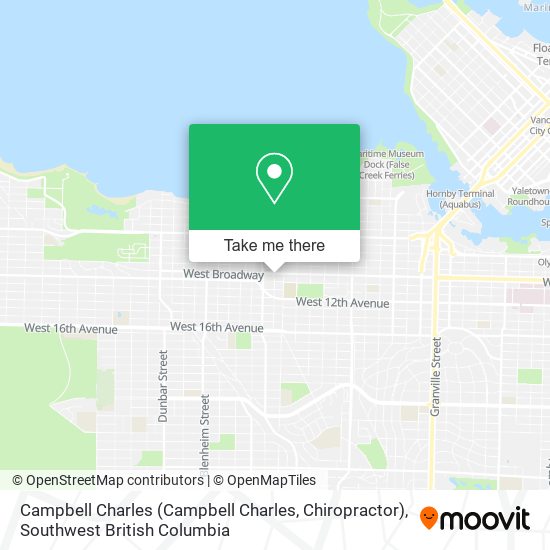 Campbell Charles (Campbell Charles, Chiropractor) map