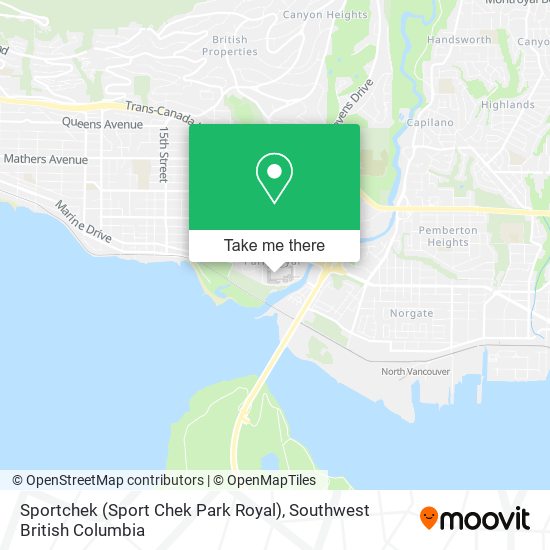 Sportchek (Sport Chek Park Royal) map