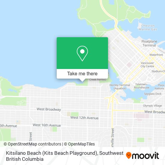 Kitsilano Beach (Kits Beach Playground) map
