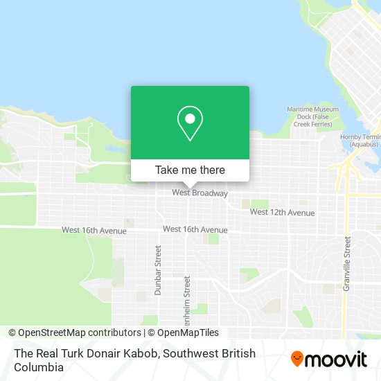 The Real Turk Donair Kabob map