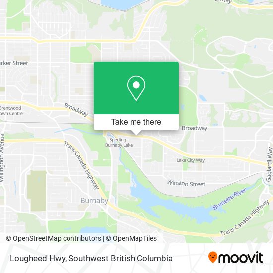 Lougheed Hwy map