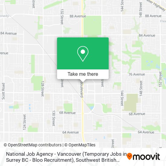 National Job Agency - Vancouver (Temporary Jobs in Surrey BC - Bloo Recruitment) map