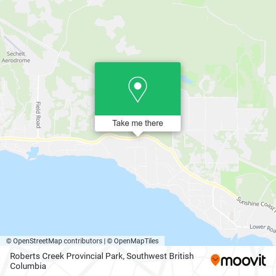 Roberts Creek Provincial Park map