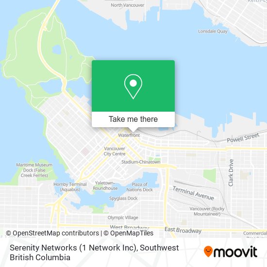 Serenity Networks (1 Network Inc) map
