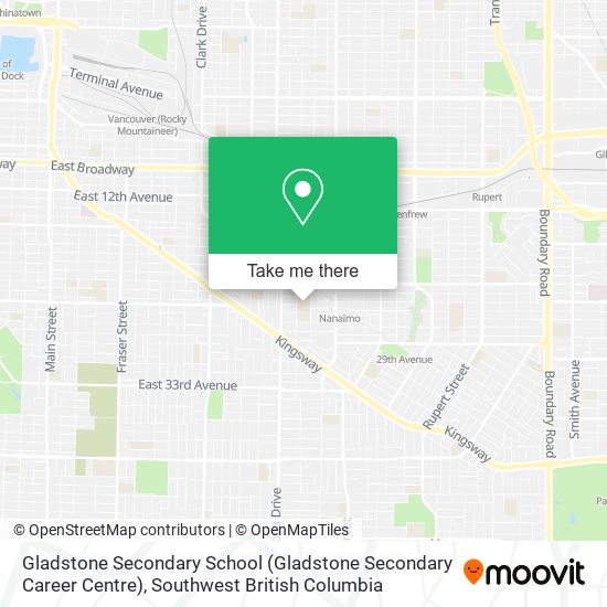 Gladstone Secondary School (Gladstone Secondary Career Centre) map