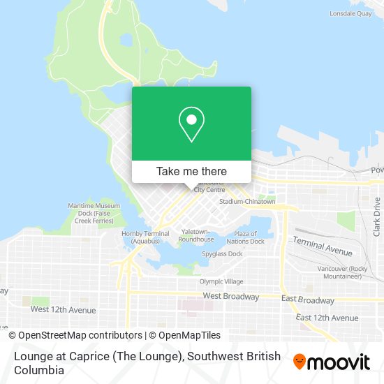 Lounge at Caprice (The Lounge) map