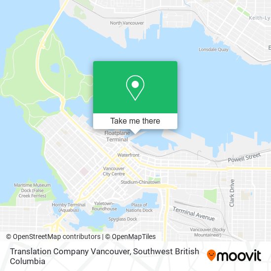 Translation Company Vancouver map