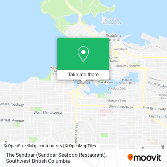 The Sandbar (Sandbar Seafood Restaurant) map