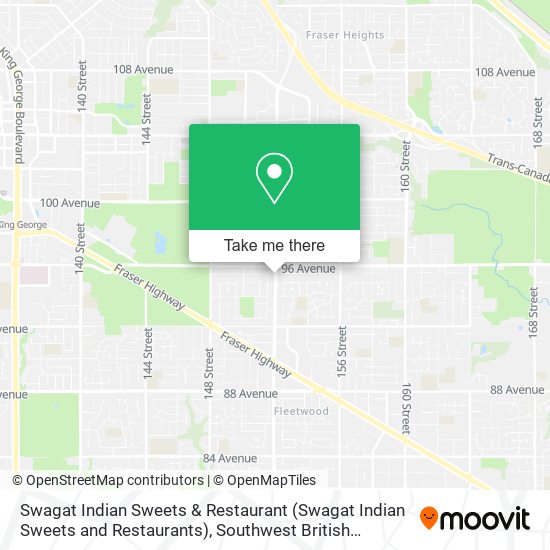 Swagat Indian Sweets & Restaurant (Swagat Indian Sweets and Restaurants) map