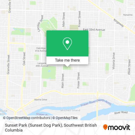 Sunset Park (Sunset Dog Park) map