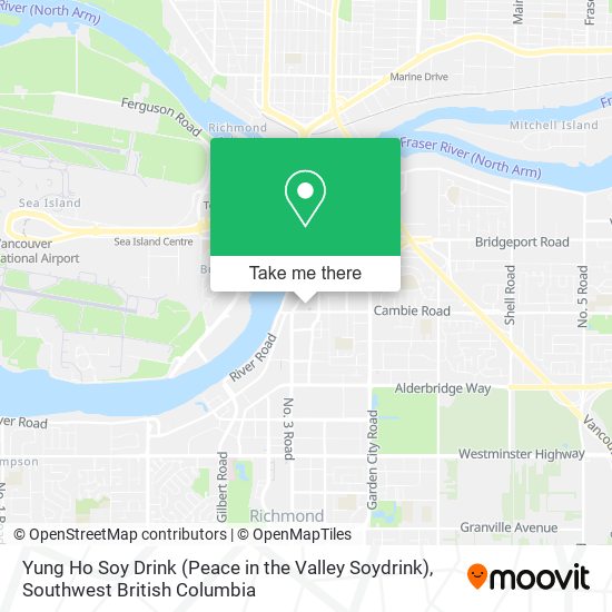 Yung Ho Soy Drink (Peace in the Valley Soydrink) map