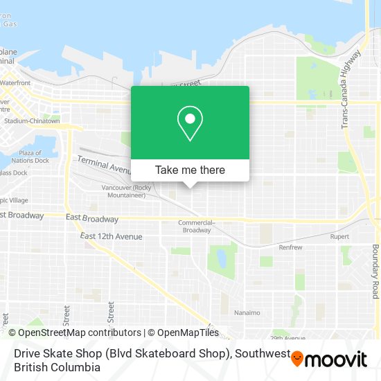 Drive Skate Shop (Blvd Skateboard Shop) plan