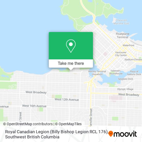 Royal Canadian Legion (Billy Bishop Legion RCL 176) map