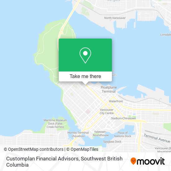 Customplan Financial Advisors map