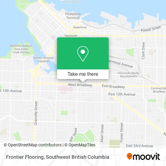 Frontier Flooring map