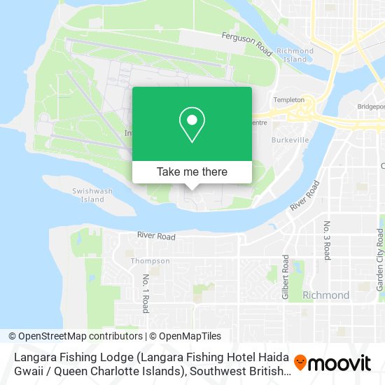Langara Fishing Lodge (Langara Fishing Hotel Haida Gwaii / Queen Charlotte Islands) map