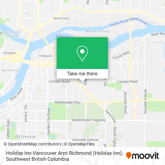 Holiday Inn-Vancouver Arpt Richmond map