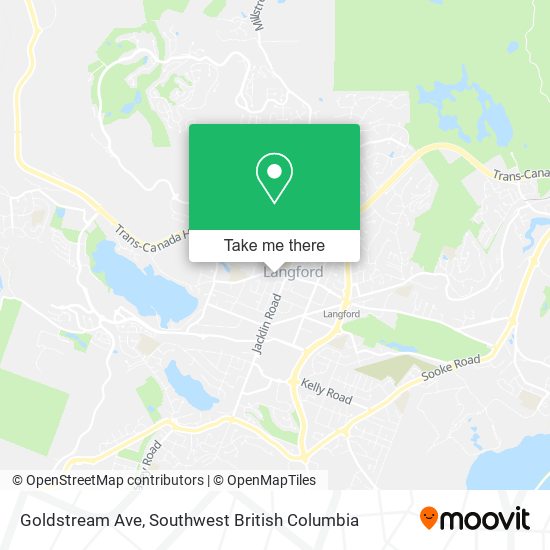 Goldstream Ave map