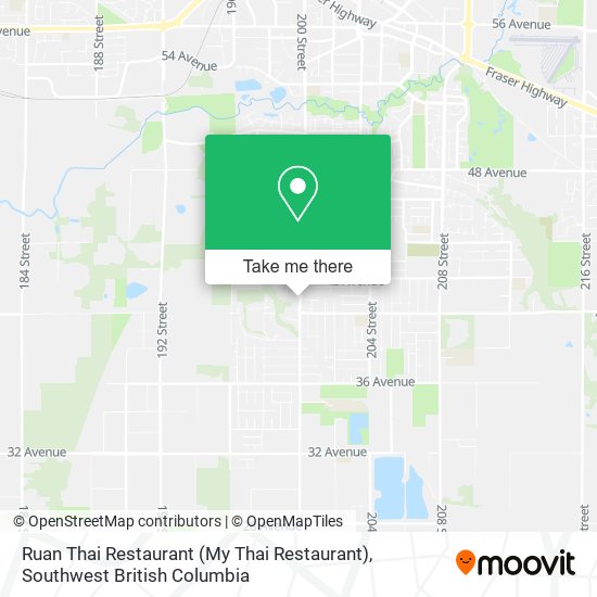 Ruan Thai Restaurant (My Thai Restaurant) plan