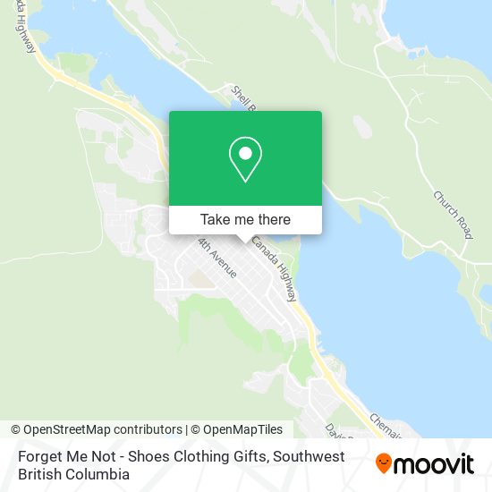 Forget Me Not - Shoes Clothing Gifts map