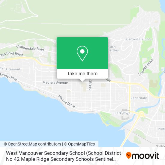 West Vancouver Secondary School plan