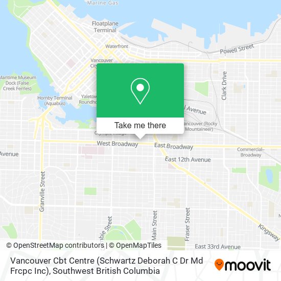 Vancouver Cbt Centre (Schwartz Deborah C Dr Md Frcpc Inc) map