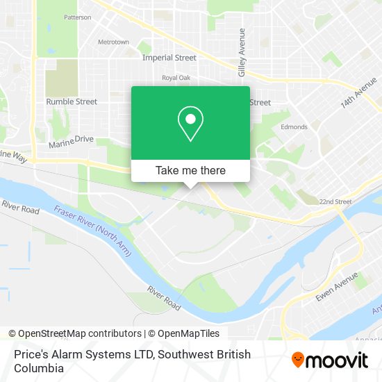 Price's Alarm Systems LTD map