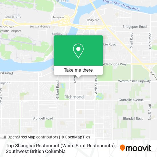 Top Shanghai Restaurant (White Spot Restaurants) map