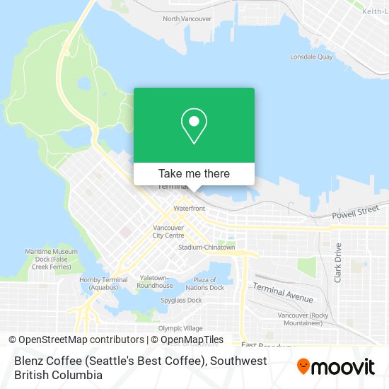 Blenz Coffee (Seattle's Best Coffee) map