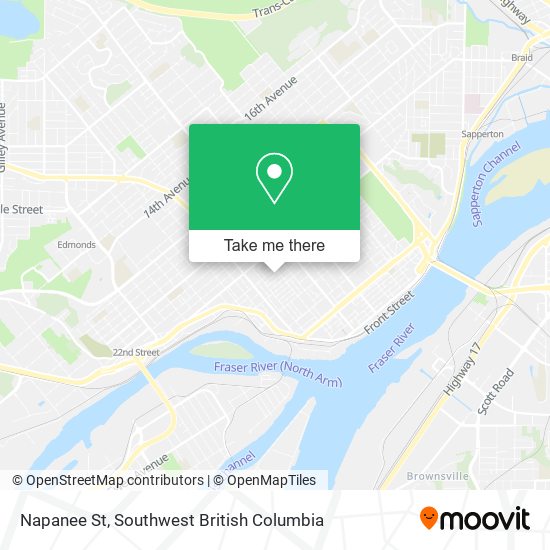 Napanee St map