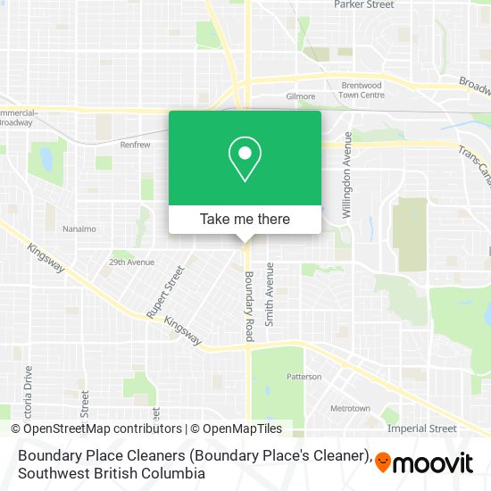 Boundary Place Cleaners (Boundary Place's Cleaner) map