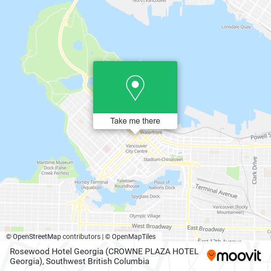 Rosewood Hotel Georgia (CROWNE PLAZA HOTEL Georgia) plan