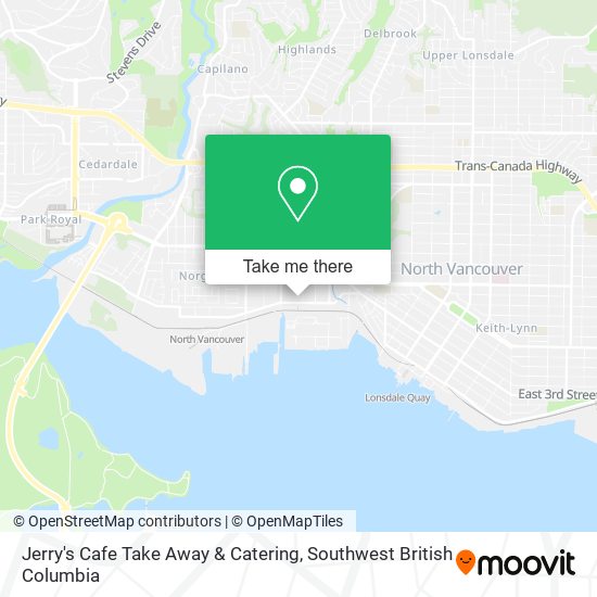 Jerry's Cafe Take Away & Catering map