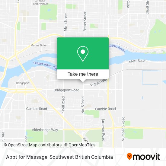 Appt for Massage map